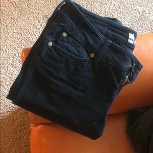 Black Skinny Straight Corduroys